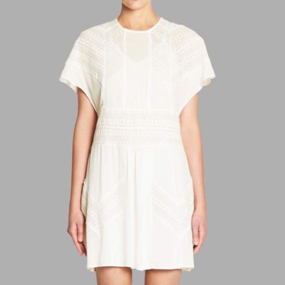 IRO White Mini Dress Size FR 38/ US Size 6